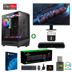 AMD CORP - Pc Gamer Ryzen 5 5500 - 32GB - RX 7600 - 2TB (Monitor 27" + Parlante + HP) COC-B