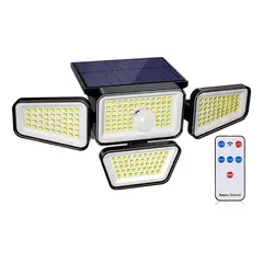 GENERICO - Foco Led Solar Exterior Maxwell Sensor 4 Direcciones Luz Fria + Control BELUG
