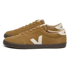 VEJA - Zapatillas Mujer Volley Suede Café/Blanco