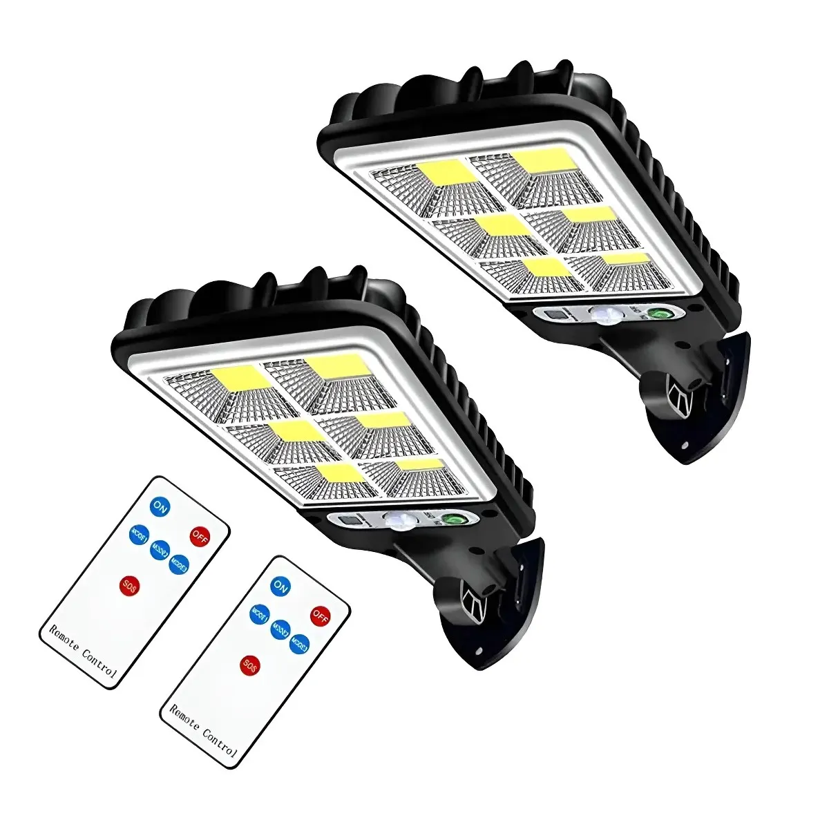GENERICO - Pack 2 Foco Lampara Solar Con Sensor Mejor Vida Buenas BELUG