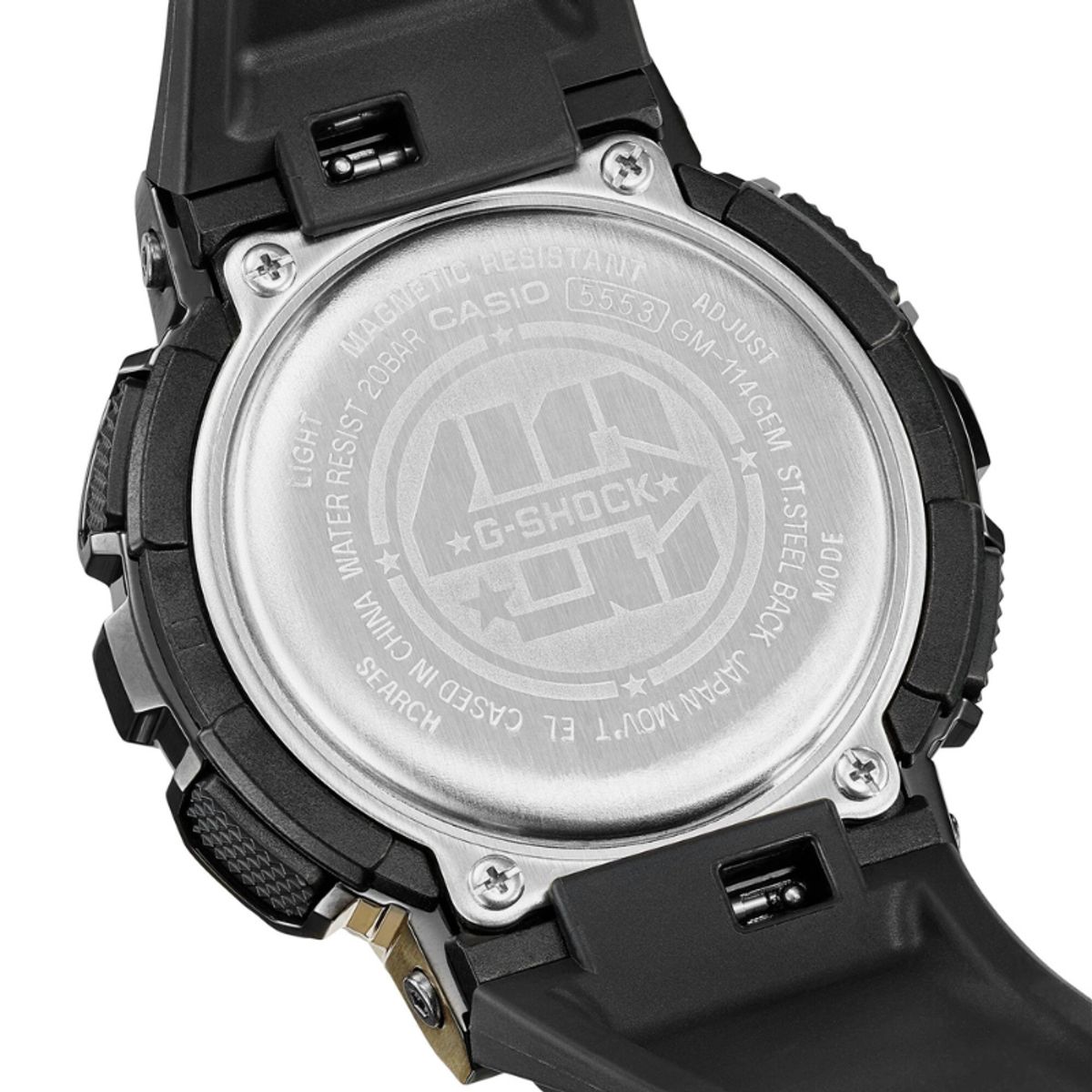 CASIO - Reloj Hombre G-Shock GM-114GEM-1A9DR G-Steel