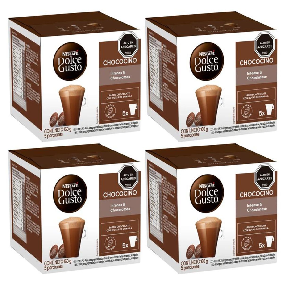 DOLCE GUSTO - Pack 4 Café Nescafé Dolce Gusto® Chococino 10 Cápsulas