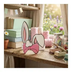 EKOL TACTICA MILITAR - Pack 50 Cintillos Orejas De Conejo Pascua Resurrección Cartón Niña