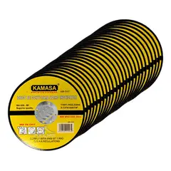 KAMASA - 25 Discos De Corte Para Acero Metal Hierro 115x1x22,23mm Pro