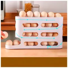 IRM - Organizador De Huevos XL para Refri Huevera Apilable 26pcs capacidad