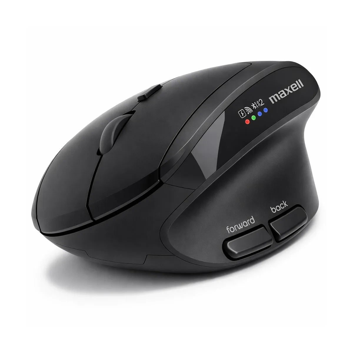 MAXELL - Mouse Vertical Bluetooth Ergonómico Maxell 2400 DPI Dual Negro