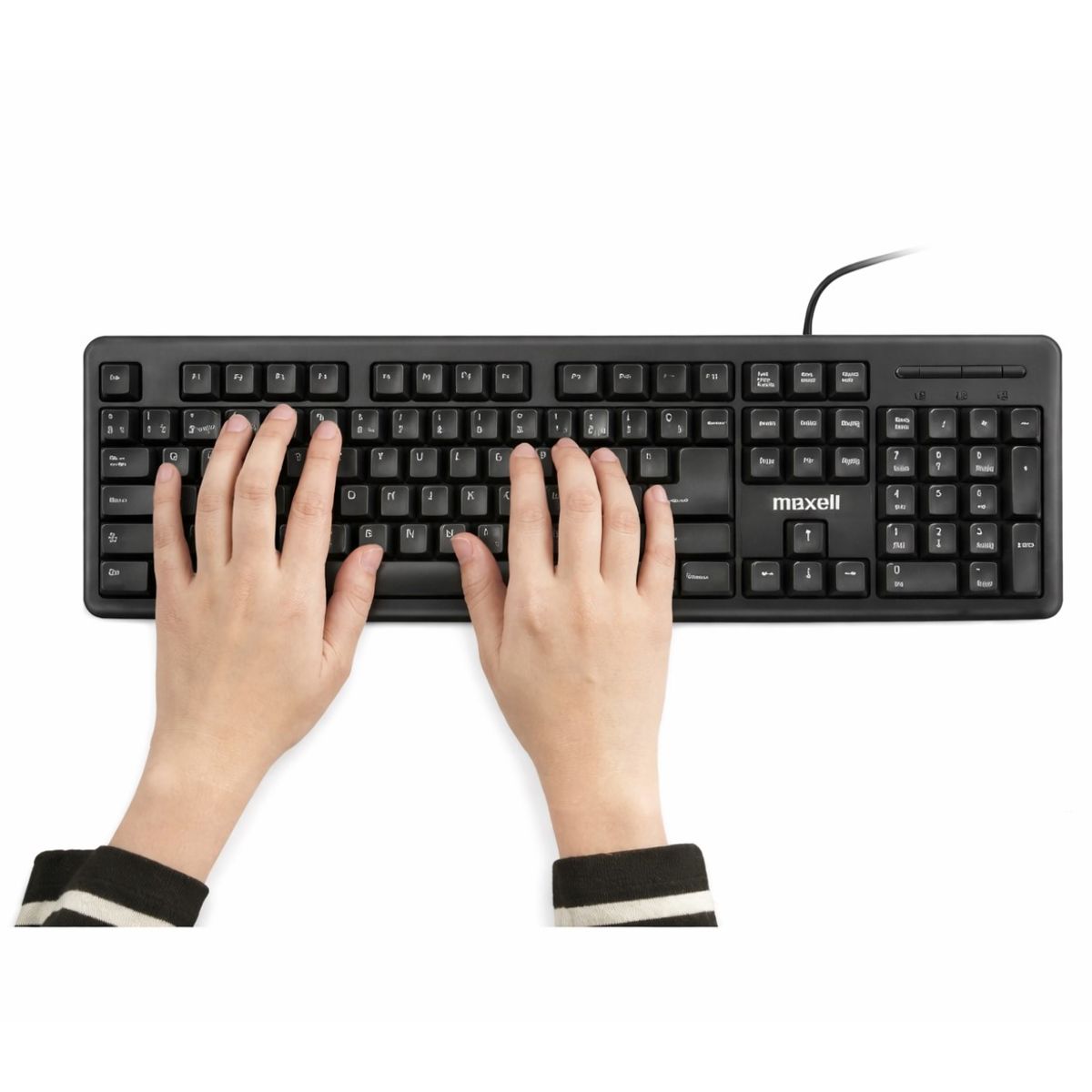 MAXELL - Teclado Básico Maxell KB-90 Conector Usb Negro