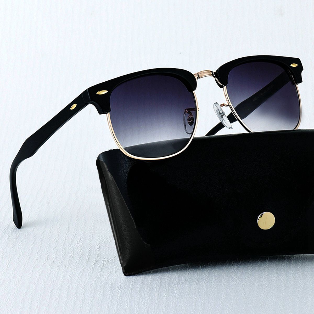 POLASUP - Polasup lentes Gafas de sol unisex clásicas y elegantes con montura grande proteccion uv400