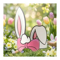 EKOL TACTICA MILITAR - Pack 50 Cintillos Orejas De Conejo Pascua Resurrección Cartón Niña