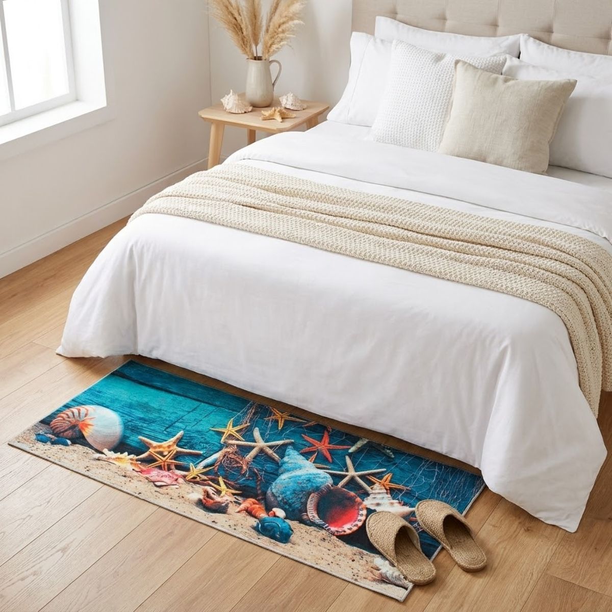 GENERICO - Bajada de cama 60x120 cm Especies marinas Casa VIVA