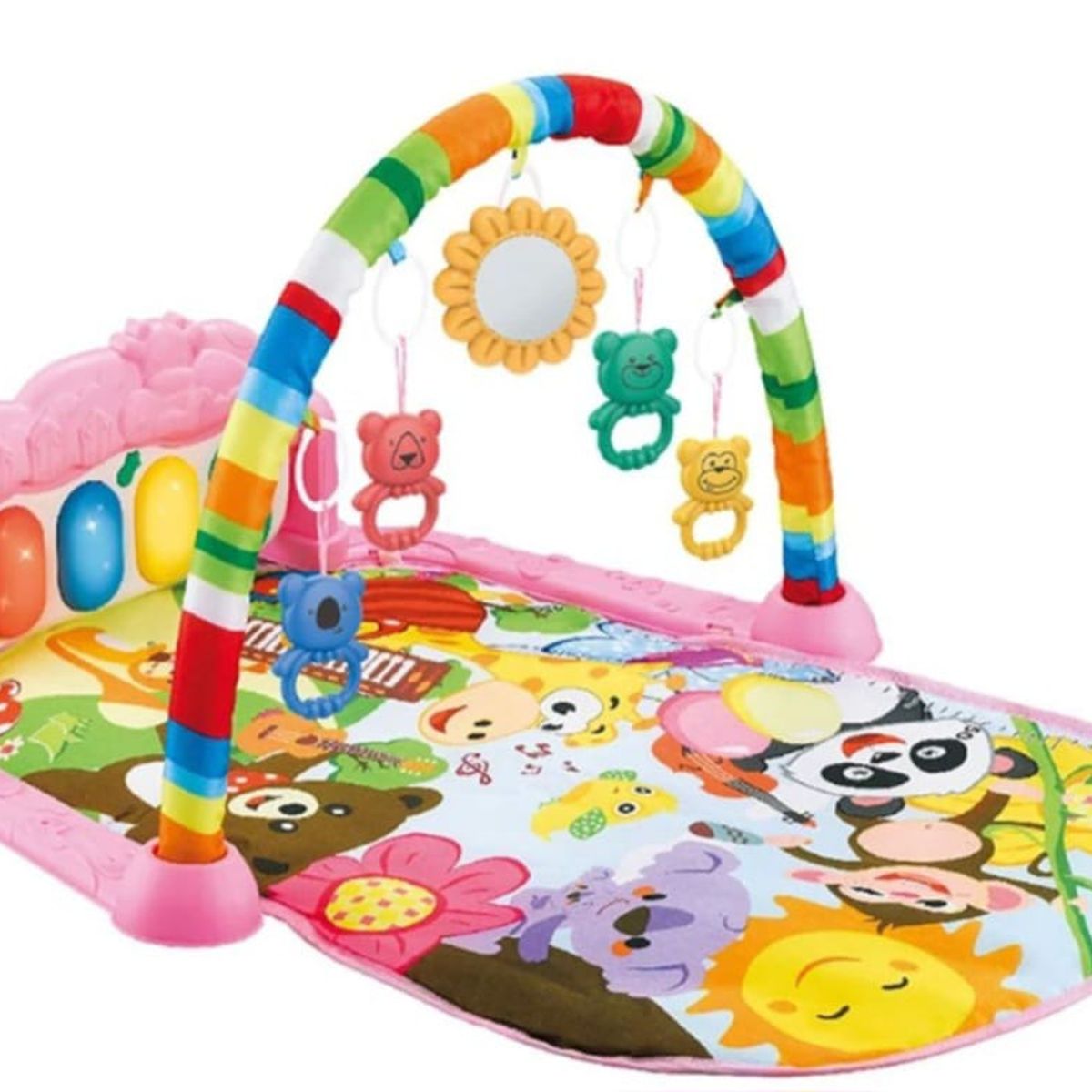 GENERICO - Gimnasio Musical Tapete Alfombra Piano Didáctico Bebé Color rosa