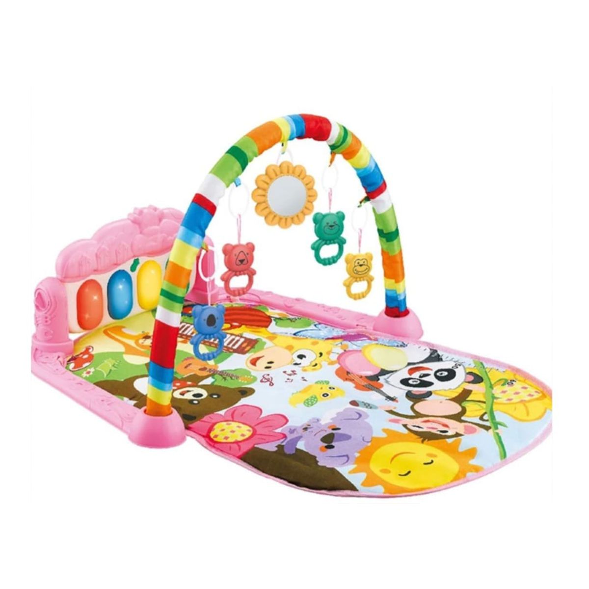 GENERICO - Gimnasio Musical Tapete Alfombra Piano Didáctico Bebé Color rosa
