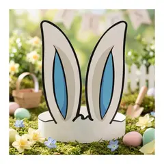 EKOL TACTICA MILITAR - Pack 50 Cintillos Orejas De Conejo Pascua Resurrección Cartón Niño