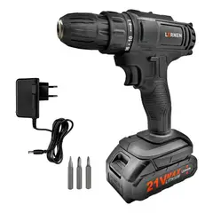 LERNEN - Taladro Destornillador TIEC Con Brocas Color Negro