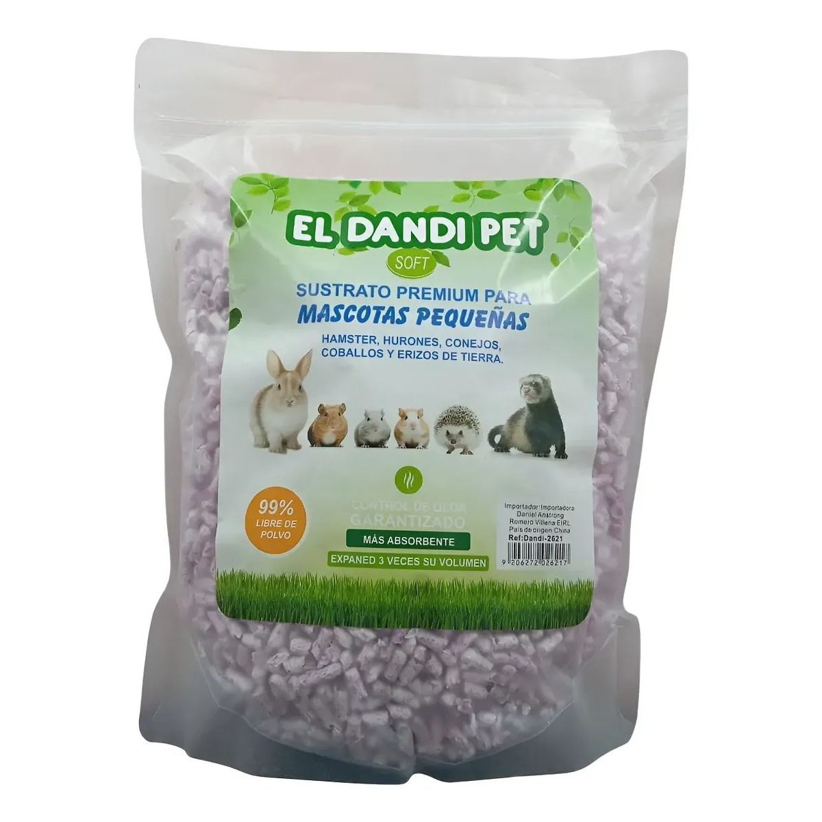 GENERICO - Sustrato Papel Premium 1 Kilo Hamster Conejos Erizos Ratón