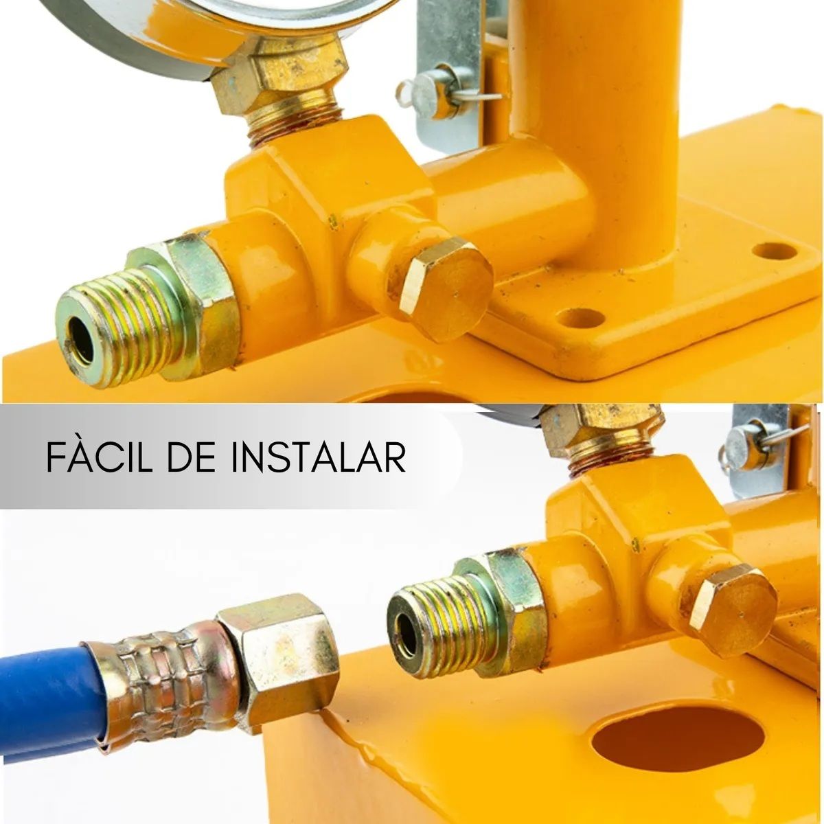 GENERICO - Aluminio 2.5mp 25kg Ensayador Presión Agua Manual Hidráulica