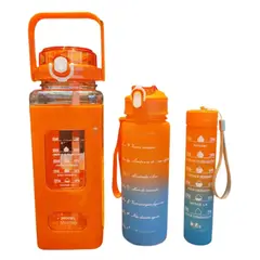 GENERICO - Pack 3 Botellas Motivacionales 2l, 900ml Y 300ml