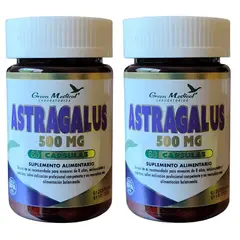 GREEN MEDICAL - Astragalo Gm 2 Frascos 2x60 Caps. Sist Inmune