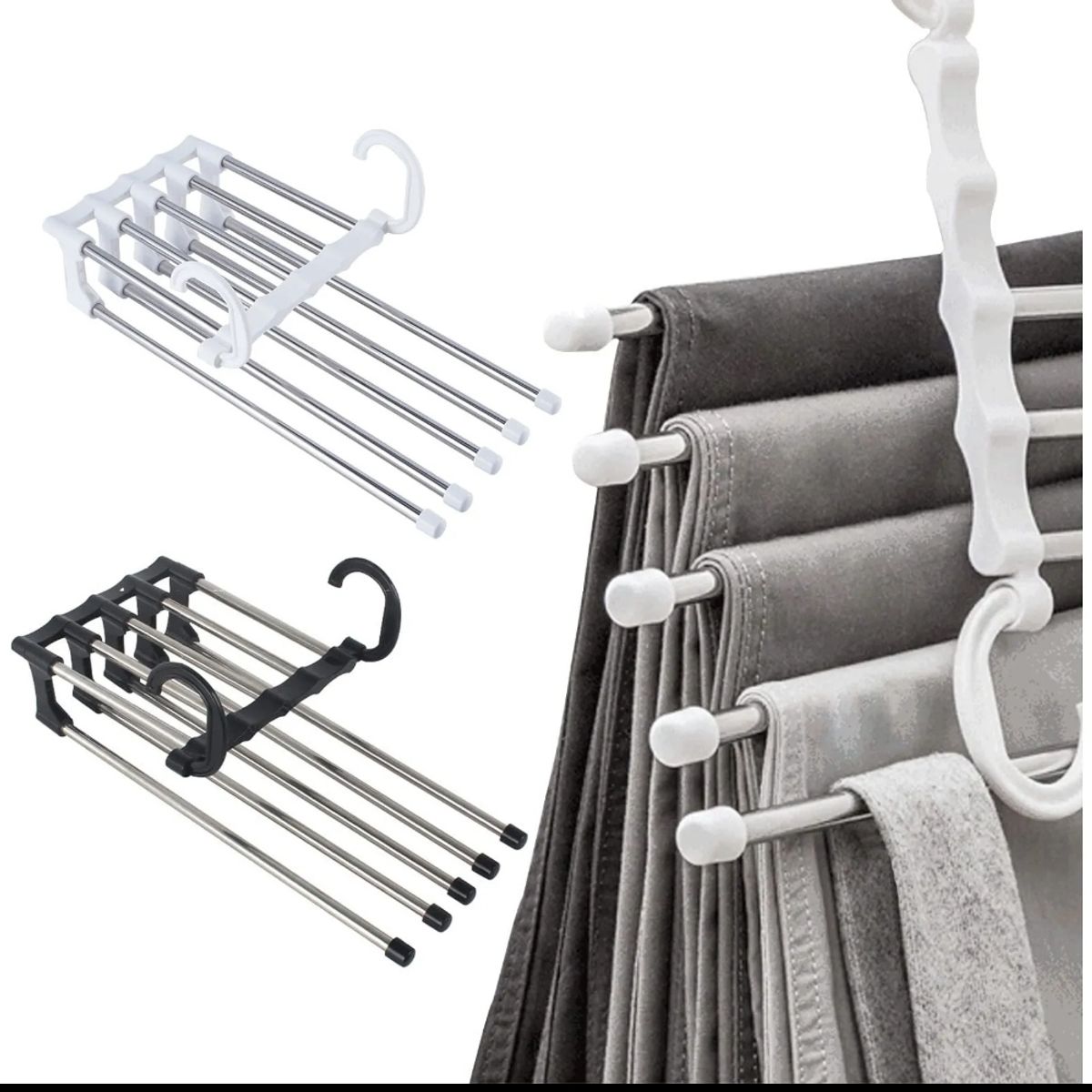 GENERICO - Gancho Pantalones Organizador Multiple Ahorra Espacio Magico