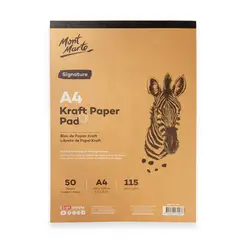 MONT MARTE - Block Papel Kraft A4 50 Hojas 115gsm