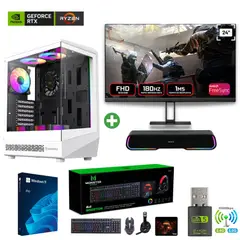 AMD CORP - Pc Gamer AMD Ryzen 5 5500 - 32GB - RTX 5060 - 2TB (Parlante + Monitor 24") COC-W