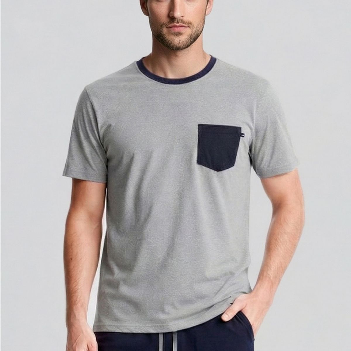 FEROUCH - Pijama Austin Dk Grey Melange Ferouch