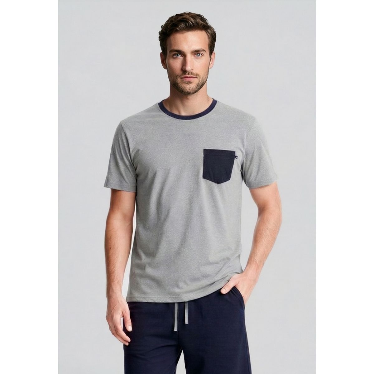 FEROUCH - Pijama Austin Dk Grey Melange Ferouch