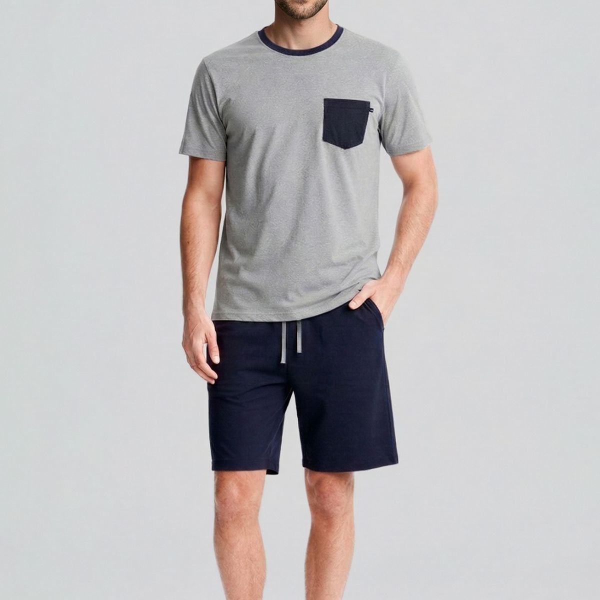 FEROUCH - Pijama Austin Dk Grey Melange Ferouch