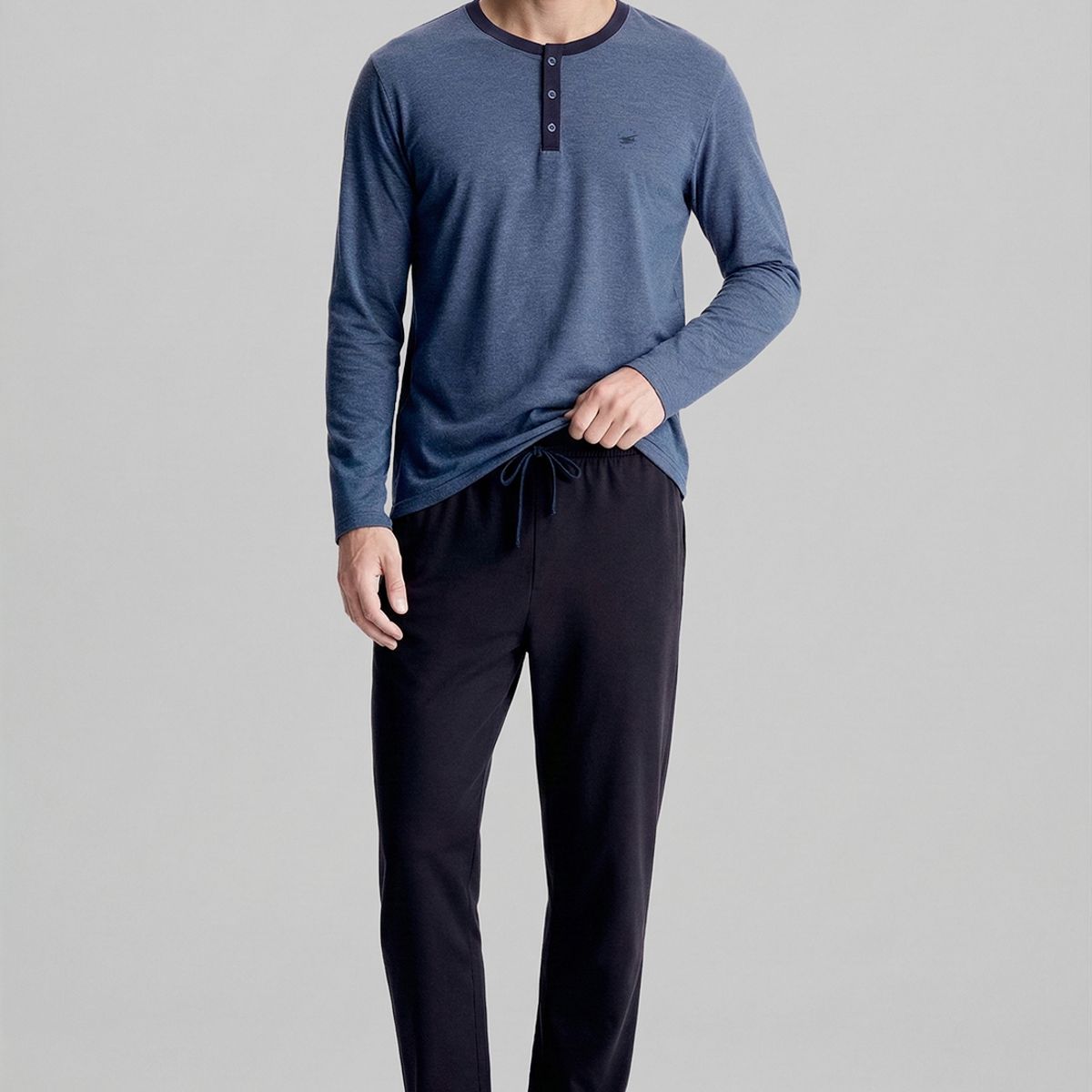 FEROUCH - Pijama Alabama Navy Melange Ferouch