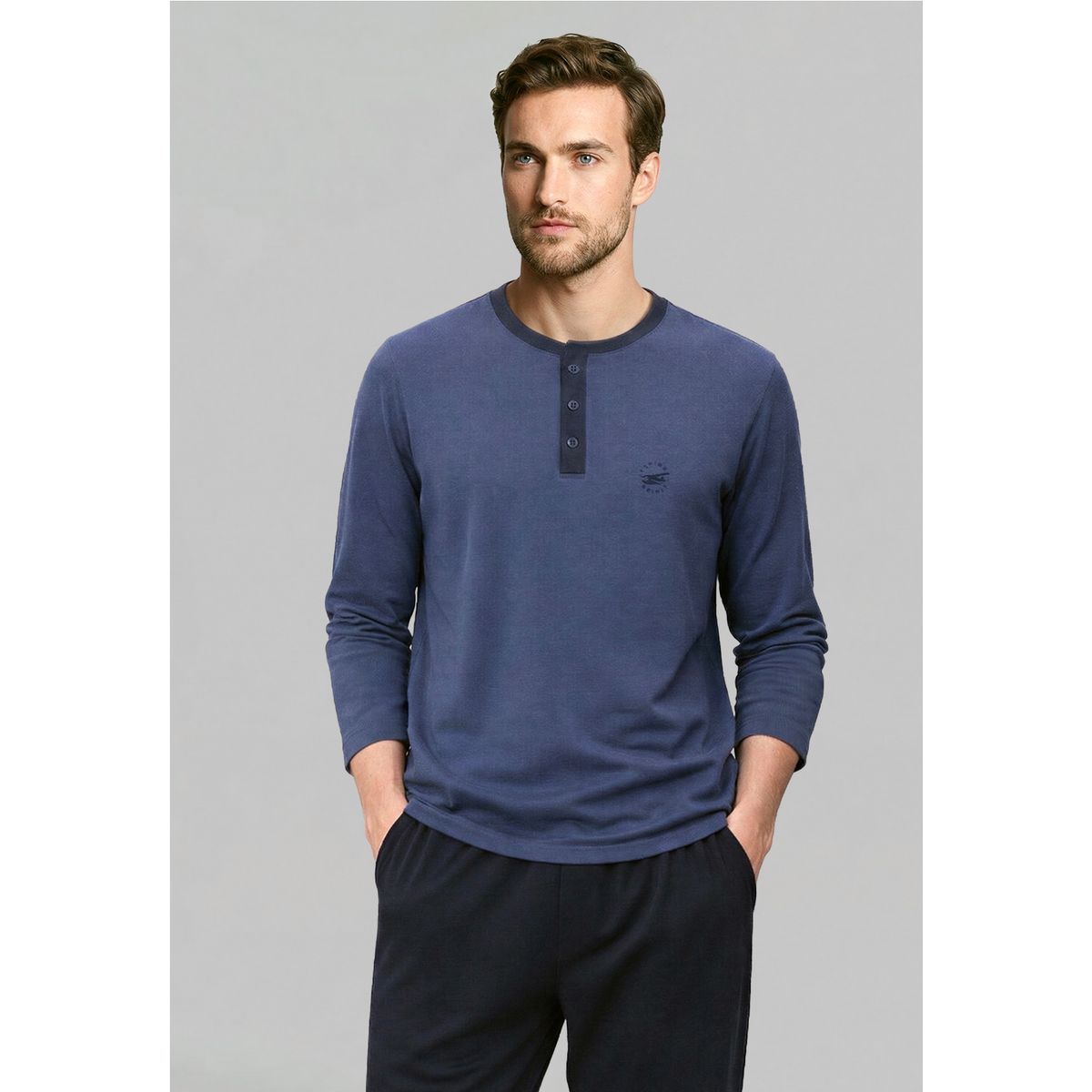 FEROUCH - Pijama Alabama Navy Melange Ferouch