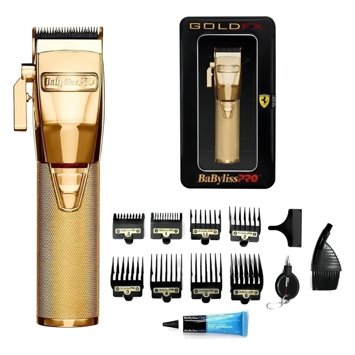 BABYLISS - Clipper Babyliss Pro Gold Fx Motor Ferrari Original B870g. Dorado