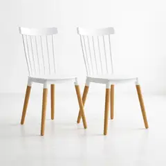 KLIK - Pack de 2 Sillas Windsor Blancas