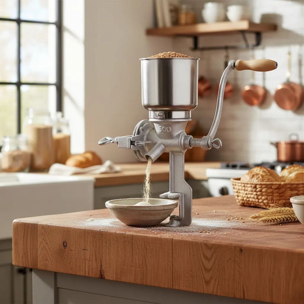 GENERICO - Molinillo Granos Cereales Manual Industrial Hogar