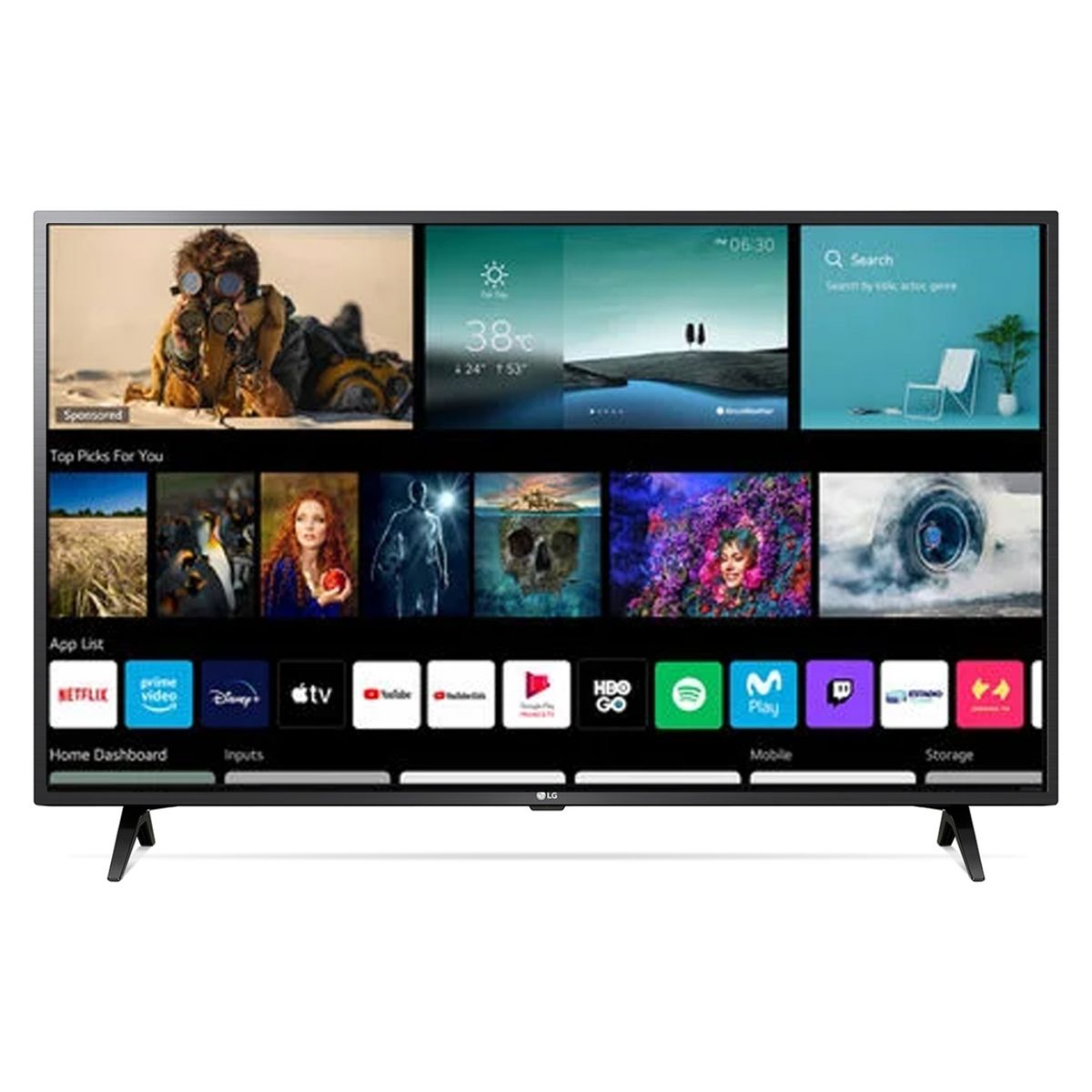 LG - Televisor LG  43'' 43LM6370PSB Smart TV