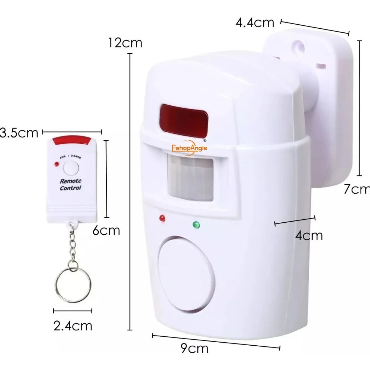 Alarmas Sensor De Movimiento Inalambrica con control remoto seguridad hogar y oficina, marca GENERICO - Foto Principal