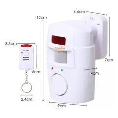 GENERICO - Alarmas Sensor De Movimiento Inalambrica con control remoto seguridad hogar y oficina