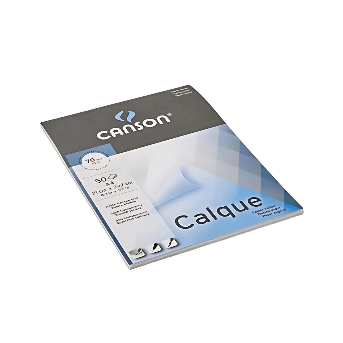 CANSON - Papel Calco Vegetal 50 Hojas, 70 Grs, A4. Canson