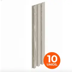 DOER - Wall Panel WPC Decorativo Gris Ártico, 240x16, 22mm, Caja 10 Unids.