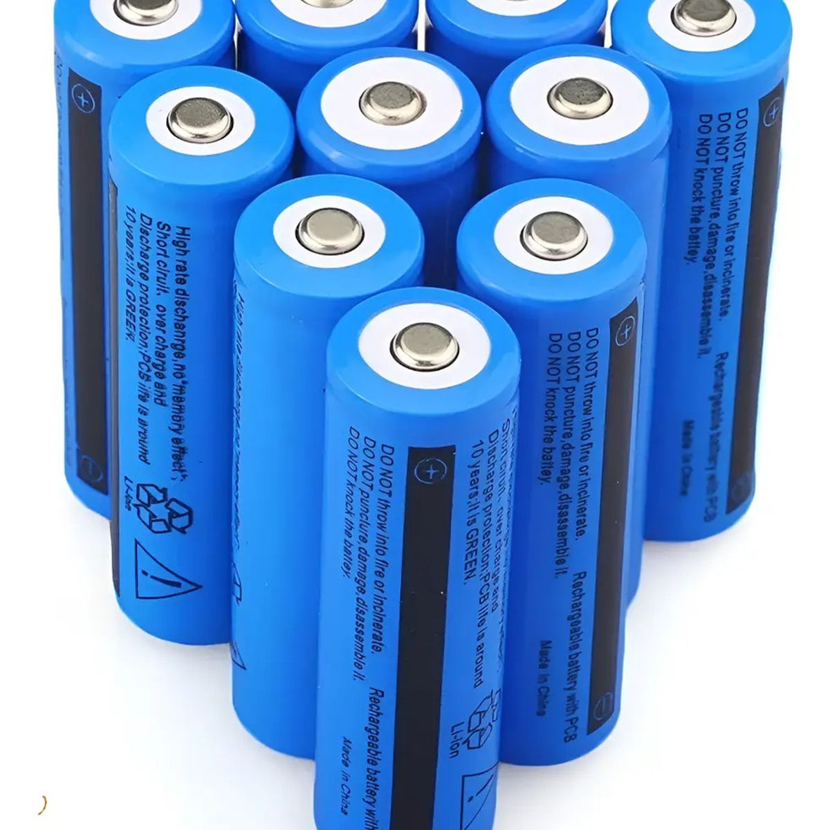 GENERICO - X5 Baterias 18650 Recargables 3.7v 6800mah Para Linterna Led 004121
