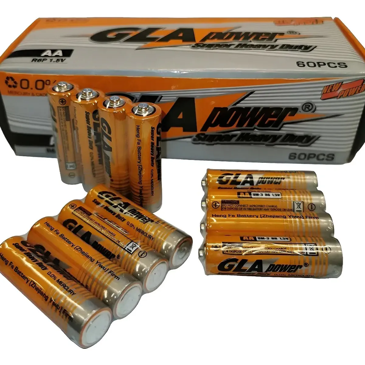 GENERICO - Caja 60 Pilas Alcalina Gla Tamaño Double A 1.5v  004103 004103 B27