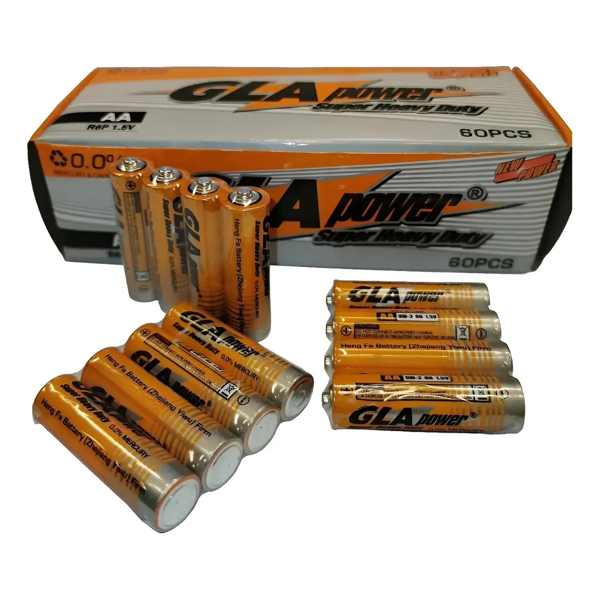 GENERICO - Caja 60 Pilas Alcalina Gla Tamaño Double A 1.5v  004103 004103 B27