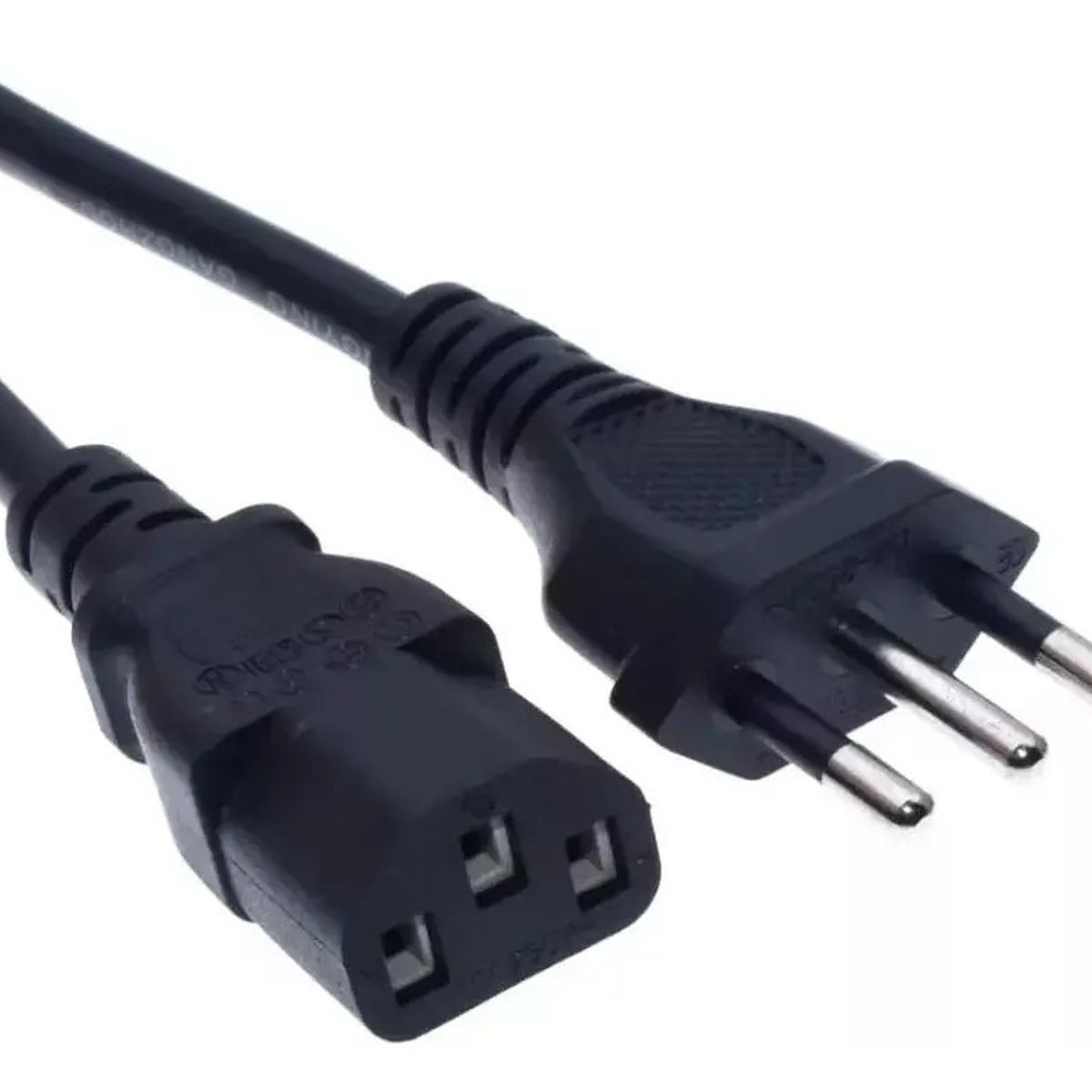 GENERICO - Cable De Alimentación Trébol Adaptador De Fuentes De Poder Negro