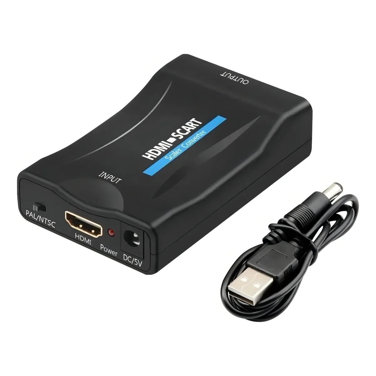 GENERICO - 1080p Adaptador Conversor Hdmi A Scart Audio Video  240061