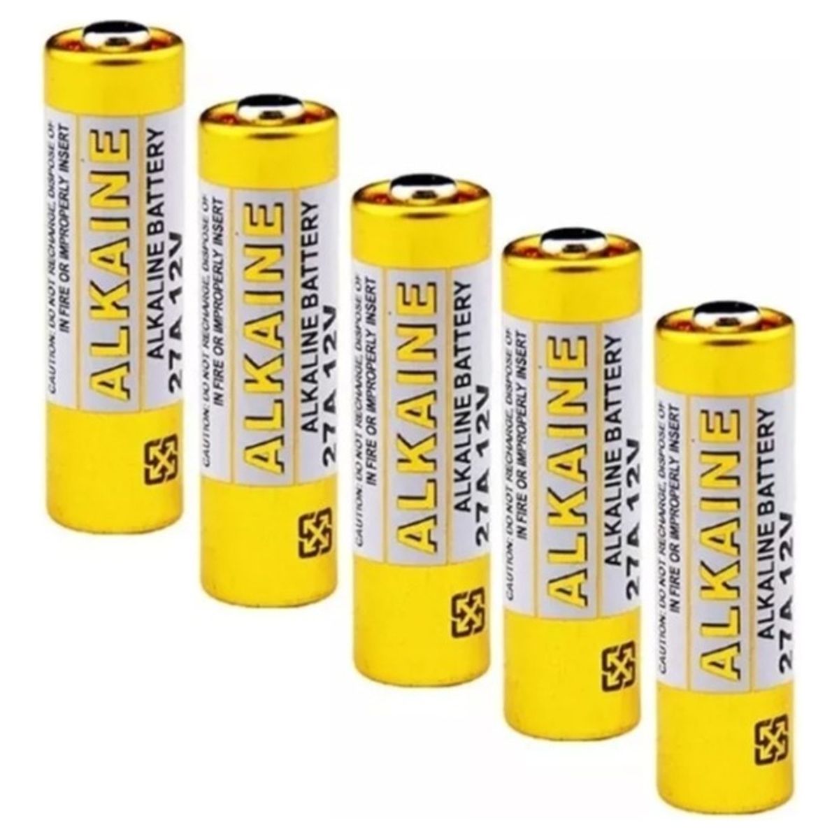 GENERICO - Pack 50 Baterias Pila 27a 12v Control Remoto  004018