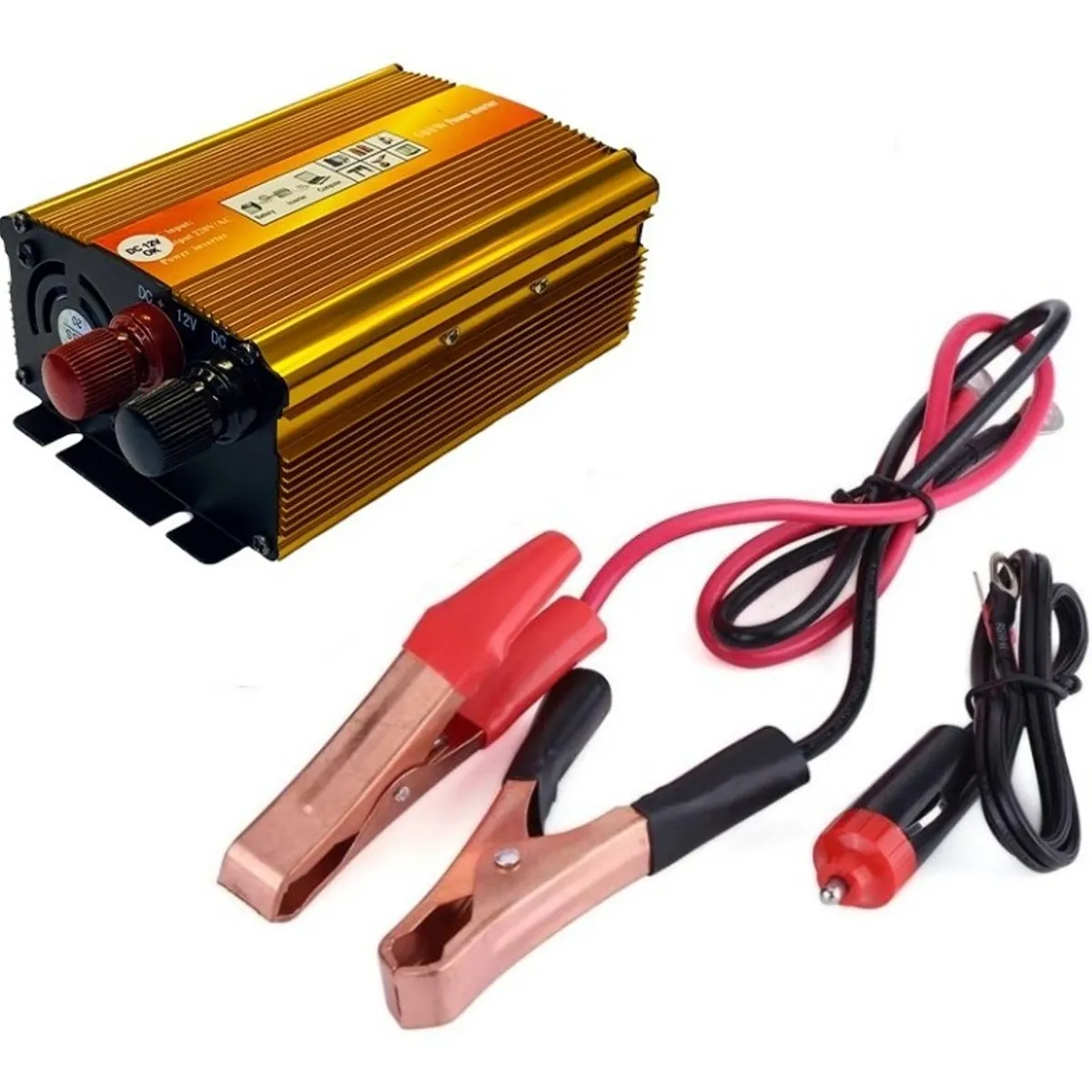 GENERICO - Conversor Inversor De Energia Auto 12v A 220v 500w  223104
