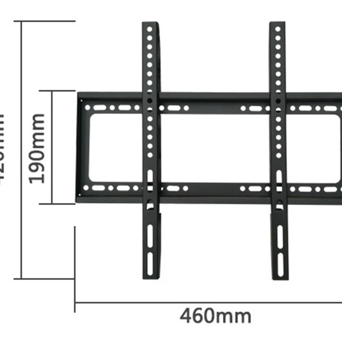 GENERICO - Soporte Tv Pared Muro Lcd Led Fijo 26 A 63 Pulgadas 50kg Color Negro