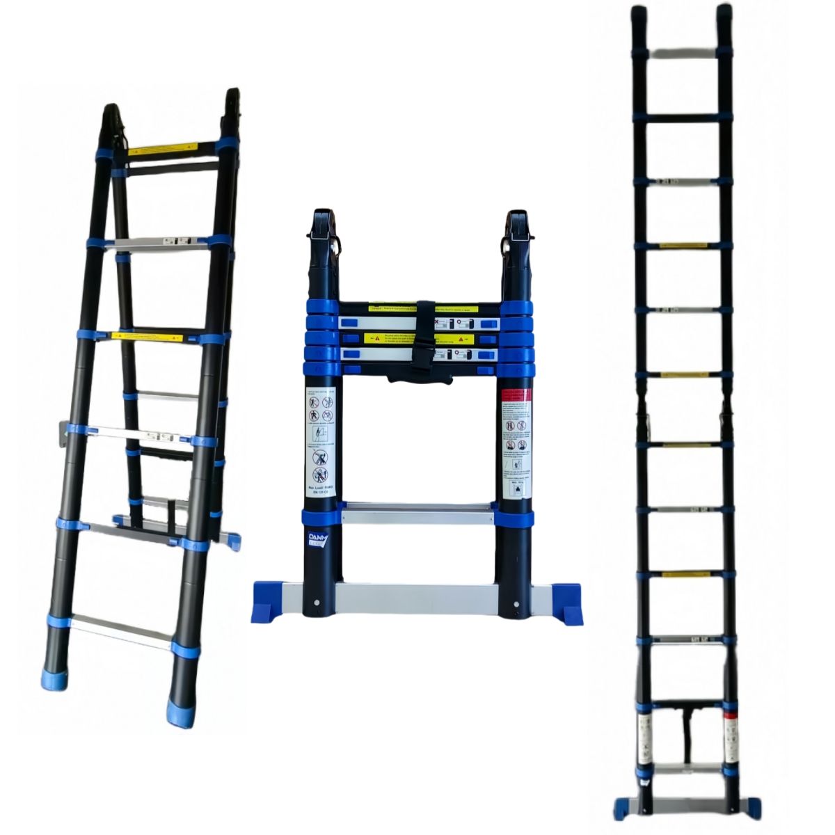 DANMI - Escalera Aluminio Telescopica Multiuso 3.8metros Danmi