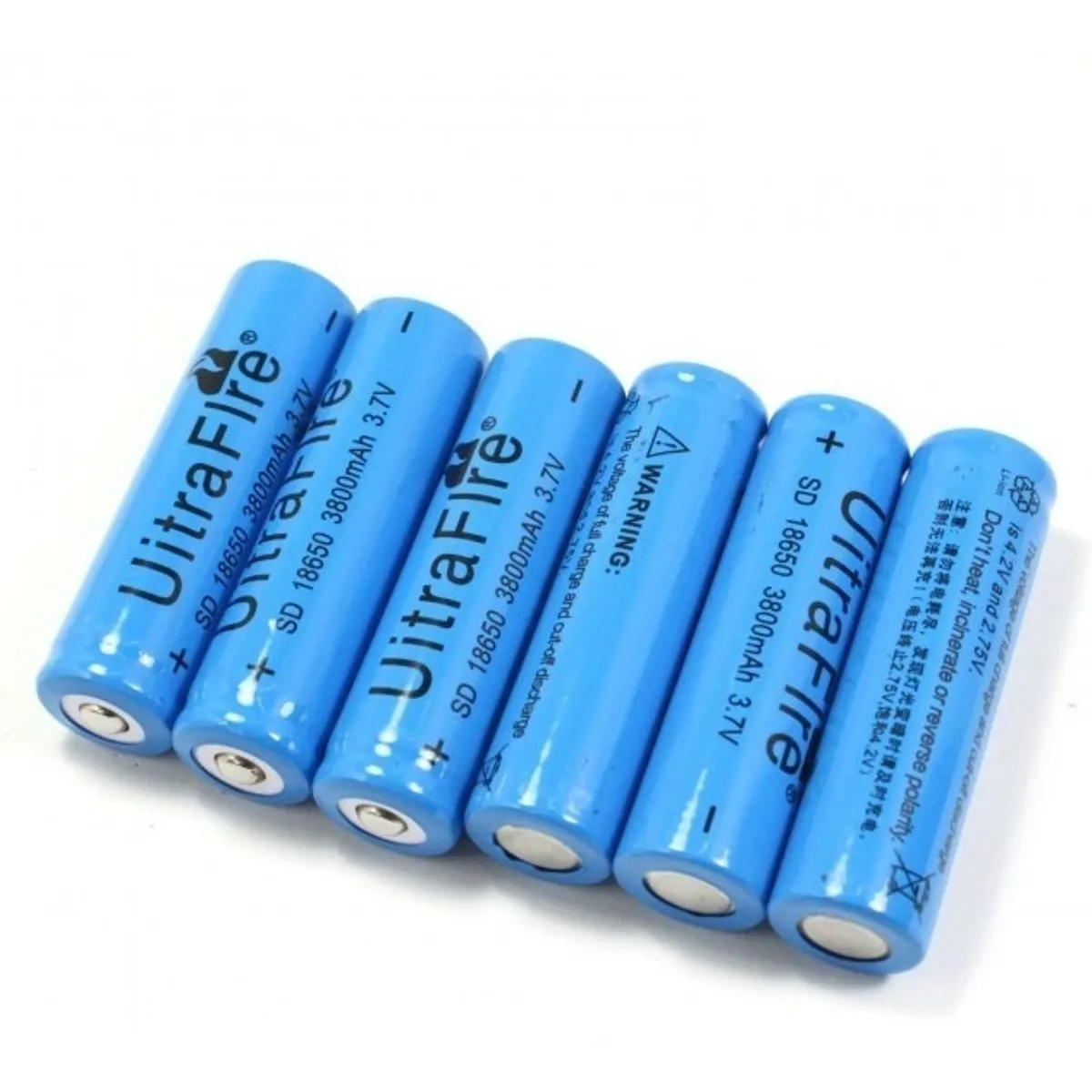 GENERICO - X5 Baterias 18650 Recargables 3.7v 3800mah Para Linterna Led