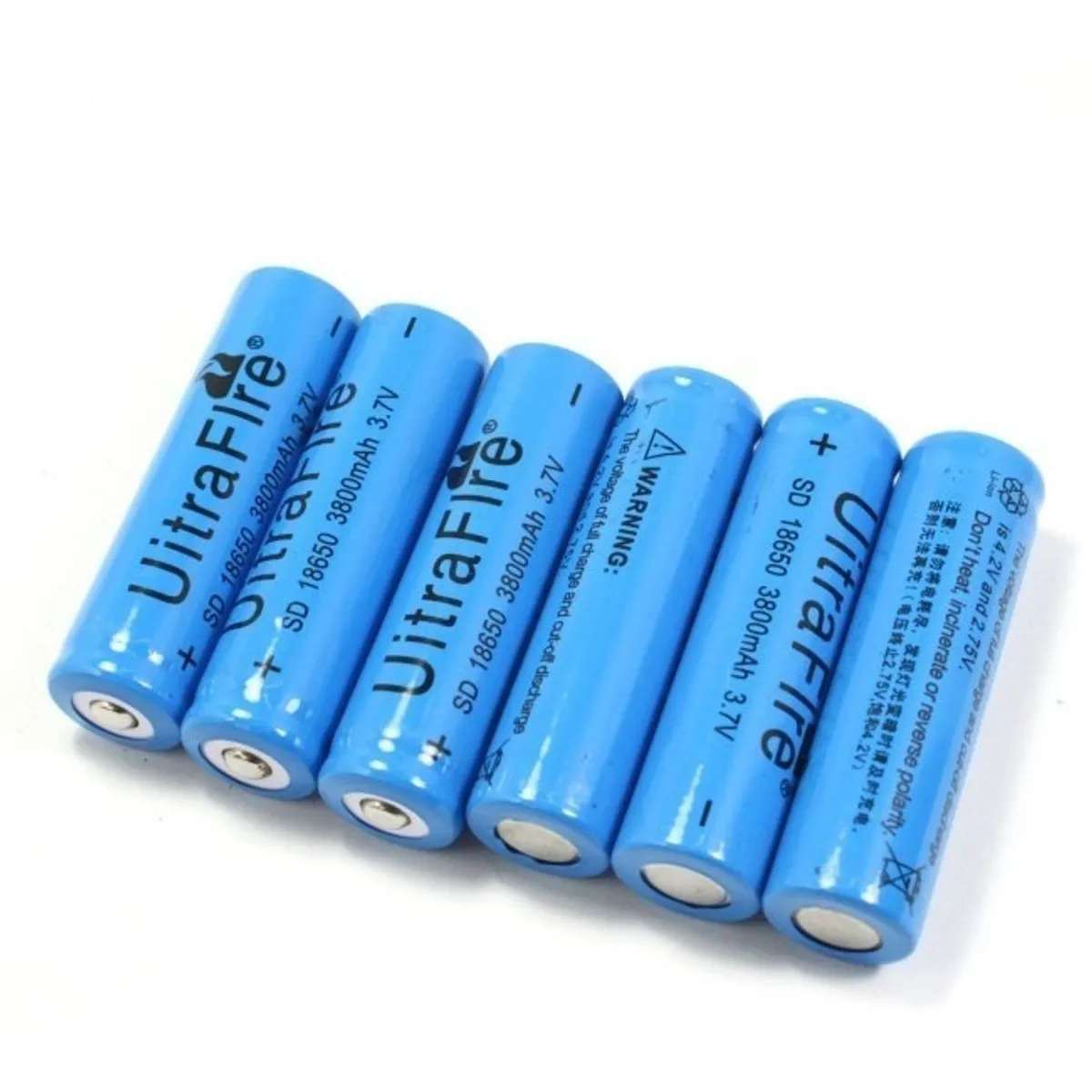 GENERICO - X5 Baterias 18650 Recargables 3.7v 3800mah Para Linterna Led