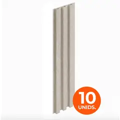 DOER - Wall Panel WPC Decorativo Gris Patagonia, 240x16, 22mm, Caja 10 Unids.